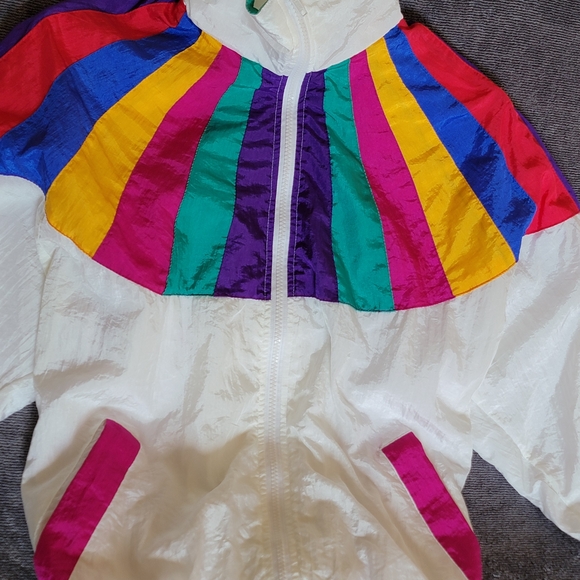 Vintage 80's Track Suit/Windbreaker Top - Picture 1 of 13